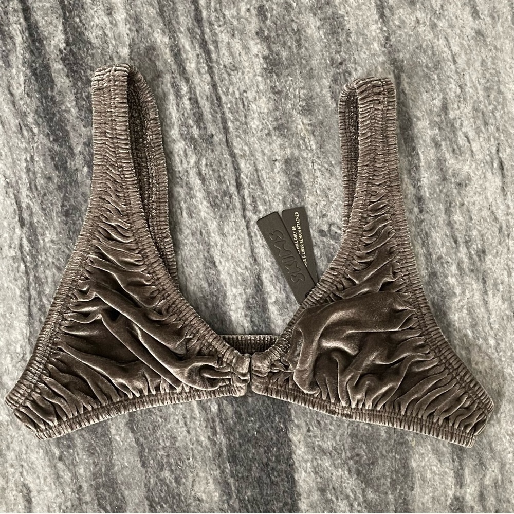 Skims Velvet Stretch Plunge Bralette - Amethyst